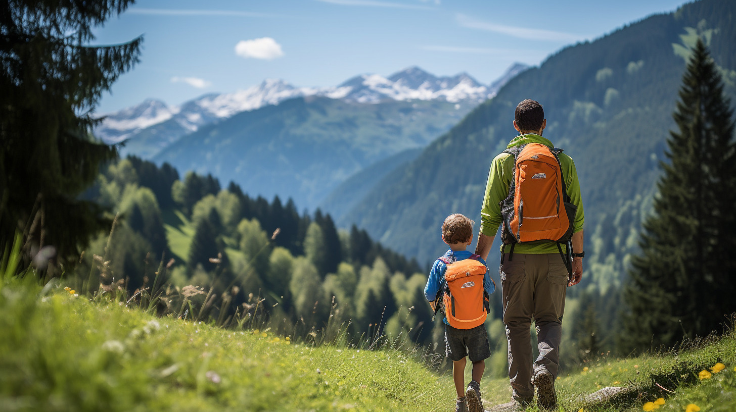 Leichte Wanderrouten mit Kindern in Österreich
